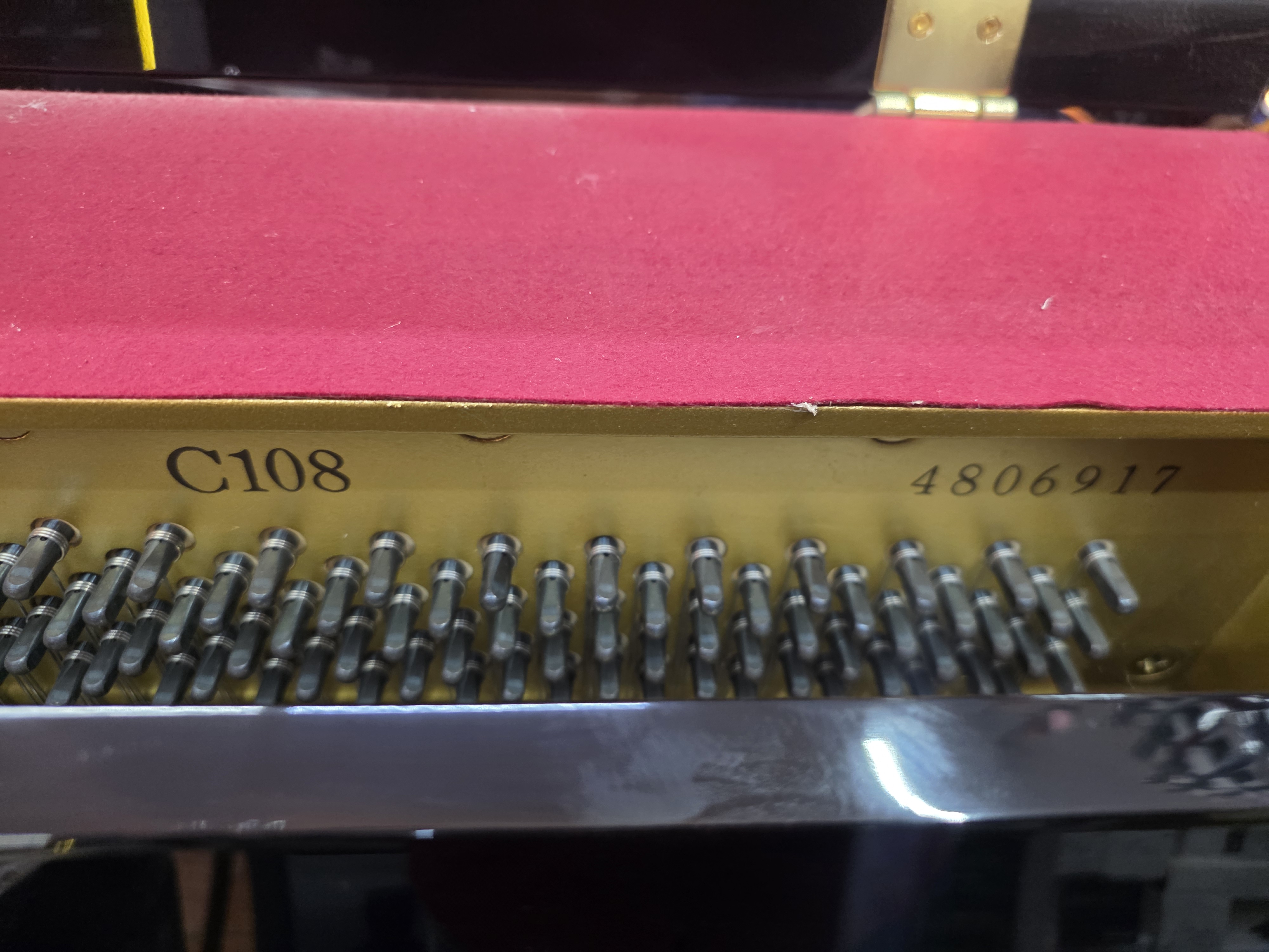 Yamaha C108 Acoustic Upright Piano non electric 